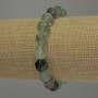 Bracelet en fluorite multifacettes, diamètre 10x8 mm, longueur 18 cm élastique