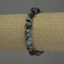 Bracelet en obsidienne neige « Larmes des Apaches »