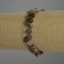 Bracelet en agate en forme de goutte, diamètre 8×6 mm, longueur 18 cm, élastique