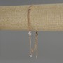 Bracelet de cheville double Xuping plaqué or 18K, longueur 23–28 cm