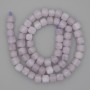 Perles de kunzite sur fil, cubes facettés 7×7 mm, longueur 39 cm ±