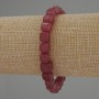 Bracelet tourmaline cube, 7×7 mm, longueur 18 cm, élastique