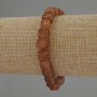 Bracelet citrine en cubes, diamètre 7 mm ±, longueur 18 cm ±, élastique