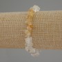 Bracelet en citrine, éclats, diamètre 4-8×2-4 mm, longueur 18 cm ±, élastique