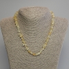 Collier en éclats de citrine, diamètre 7×4 mm +/-, longueur 45 cm +/- avec fermeture