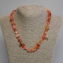 Collier assortiment éclats, diamètre 8–12×3–6 mm, longueur 45 cm ±, avec fermoir