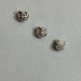 Fourniture – Perle à insertion « Hibou » – 3 pièces – 11 × 10 mm