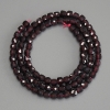 Perles grenat naturel facetté cube 4×4 mm, longueur d'environ 39 cm