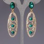 Boucles d'oreilles en cristaux « lustres » « chandeliers » Slovyanka
