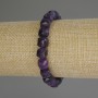 Bracelet en sugilite, cubes facettés de 9×9 mm, longueur 18 cm (élastique)