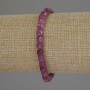 Bracelet tourmaline facettée, cube de 5 mm, longueur 18 cm (élastique)