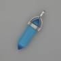 Pendentif Œil-de-chat hexagonal en cristal, sphère 8x31x41 mm +