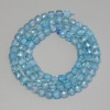Perles de topaze facettées en cube, diamètre 4 mm ± sur fil, longueur 38 cm+