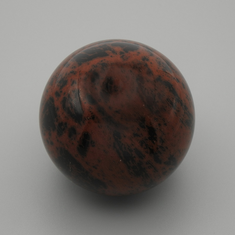Boule souvenir en pierre naturelle d'obsidienne, diamètre 40 mm+