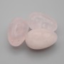 Œuf souvenir en pierre naturelle de quartz rose, diamètre 30×20± mm