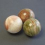 Boule souvenir en onyx naturel, diamètre 40 mm+