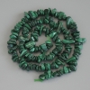 Perles-grains de malachite, diamètre 5-9×2-3 mm ± sur fil, longueur 41 cm+