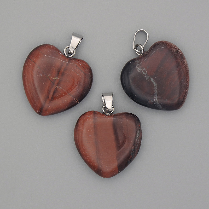 Pendentif Cœur Œil de bœuf 20 × 20 × 25 mm +