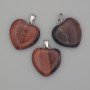 Pendentif Cœur Œil de bœuf 20 × 20 × 25 mm +