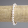Bracelet en perles d'eau douce 7-8×6-6, 5 mm ±, longueur 18 cm ±, élastique