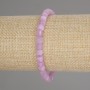 Bracelet en kunzite facettée cube 5×5 mm, longueur 18 cm, élastique