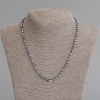 Collier en térahertz, cubes facettés de 4×4 mm, longueur 50 cm ± avec fermoir