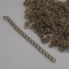 Fournitures supplémentaires - Chaîne d'extension de 7 cm, couleur bronze, conditionnement (34 g ±)