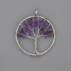 Pendentif «Arbre du bonheur» Améthyste, diamètre 30 mm+
