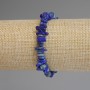 Bracelet en éclats de lazurite 4-8×1-3 mm, longueur 18 cm ±, extensible