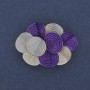Broche-pendante Accent 36×26 mm ± émail coloré sur métal doré