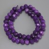 Perles Sugilite facettées en rondelle, diamètre 10×8 mm, longueur environ 38 cm sur fil