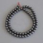 Perles d'hématite boule 6 mm ± sur fil, longueur 40 cm+