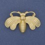 Broche Papillon couleur or mat, métal doré, 50 × 33 mm+