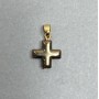 Pendentif croix en hématite 19×12 mm+