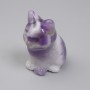 Statue-souvenir «Chat» en améthyste 40 × 30 × 23 mm+