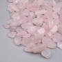Éclats de quartz rose naturel sans perçage 9-20×7-10 mm ± (pour 100 g ±)