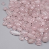 Quartz rose naturel, galet poli sans trou, 9-19×6-8 mm ± (pour 100 g ±)
