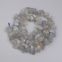 Perles de labradorite, pépite 10–13 × 3,5–5 mm, sur fil, longueur d'environ 39 cm