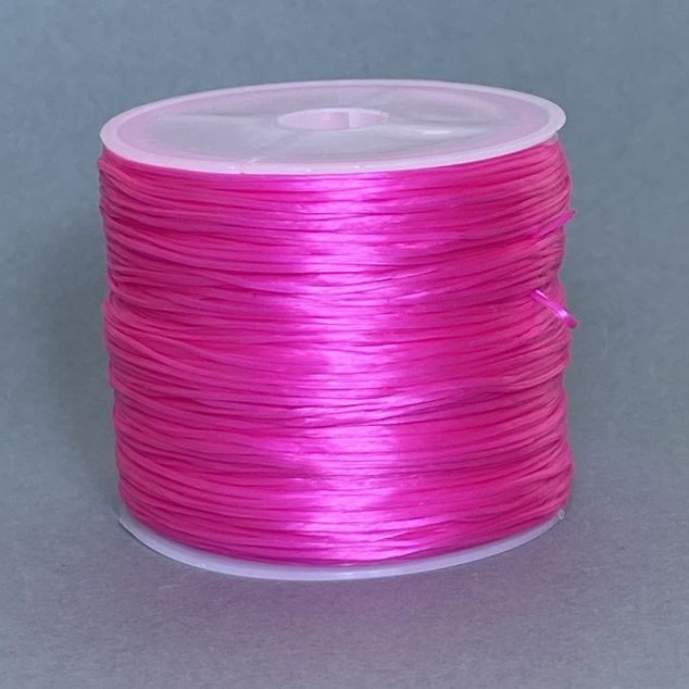 Élastique pour loisirs créatifs, bobine, couleur rose, longueur 30 m +