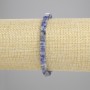 Bracelet en sodalite - cubes de 4,5×4,5 mm - longueur environ 18 cm - élastique
