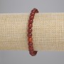Bracelet en cornaline, perles lisses, diamètre 6 mm ±, longueur 18 cm ±, élastique