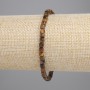 Bracelet œil de tigre facetté – cube, diamètre 4×4 mm ±, longueur 18 cm ±, élastique