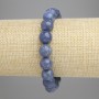 Bracelet en corail éponge - boules lisses de 10,5 mm, longueur 18 cm, élastique