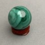 Boule souvenir en malachite, diamètre 29 mm ± poids 49 g