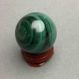 Boule souvenir en malachite, diamètre 29 mm ± poids 50 g