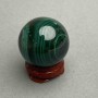 Boule souvenir en malachite, diamètre 30 mm ± poids 58 g