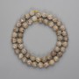 Perles de pisolithe facettées 8 mm+-, longueur 39 cm+