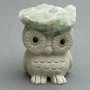 Statue-souvenir Hibou avec druzy 64×45×4×5 mm+