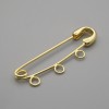 Base pour broche à épingle en métal doré 41×12 mm ±