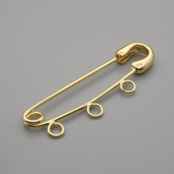 Base pour broche à épingle en métal doré 41×12 mm ±